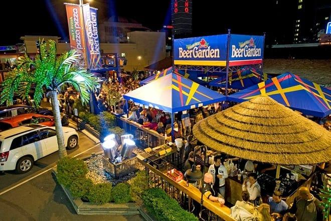 the beer garden